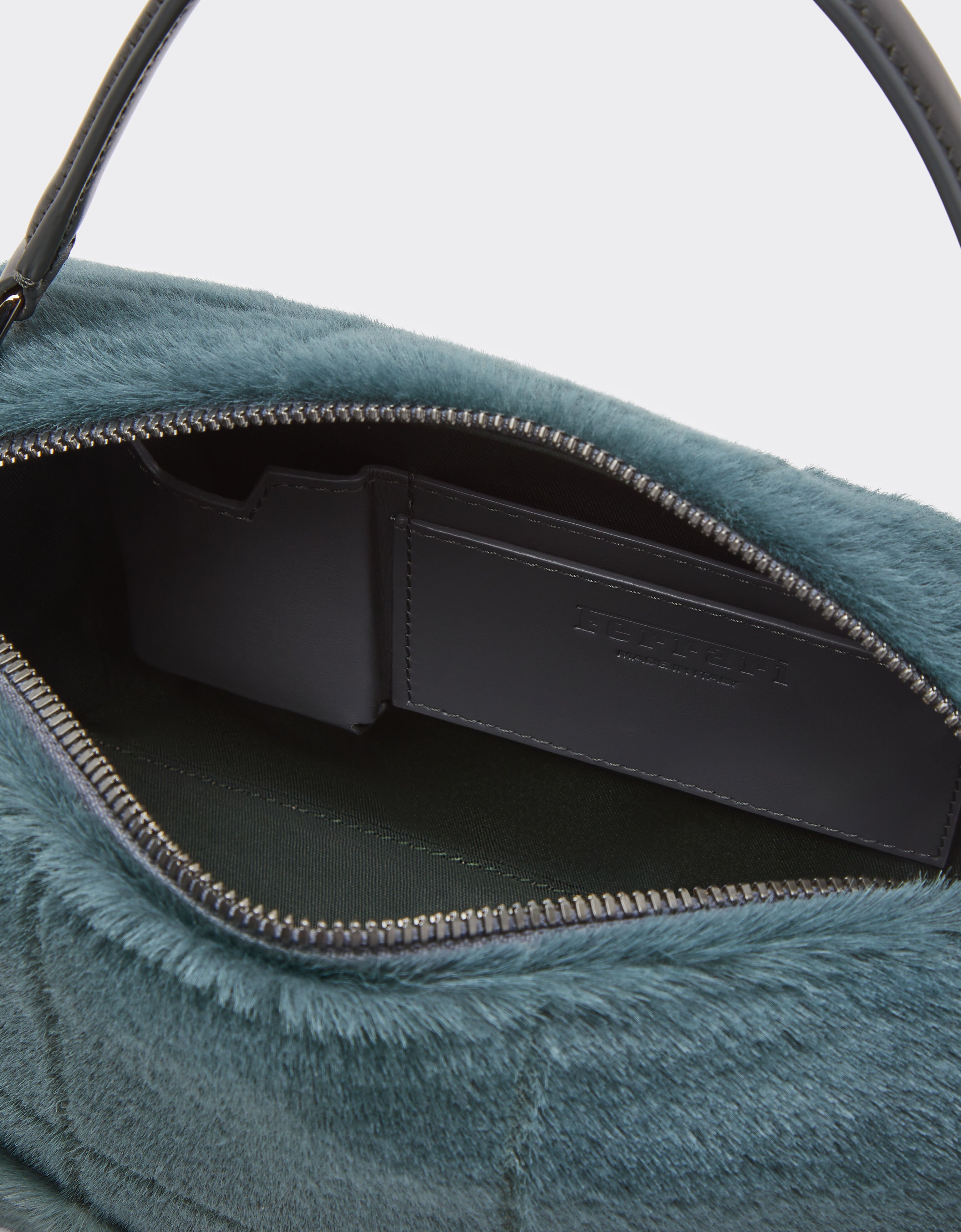 Ferrari Ferrari GT Soft mini bag in shearling Peacock 49134f