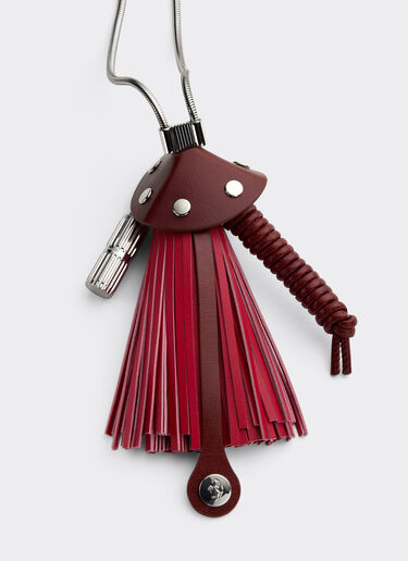 Metal and leather necklace Ferrari Metal and leather necklace Rosso Magma 51084f