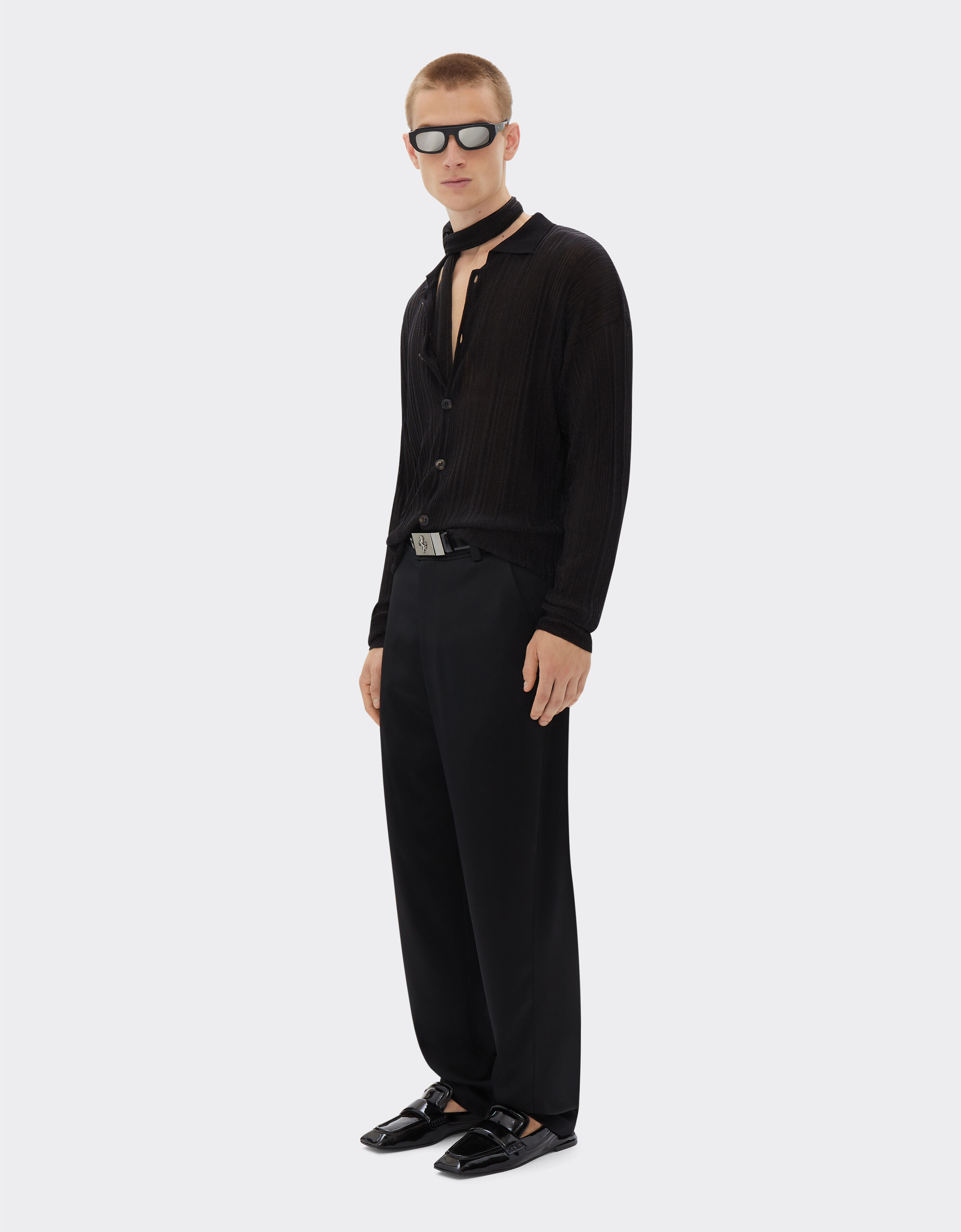 Ferrari Viscose and lurex cardigan Black 21913f