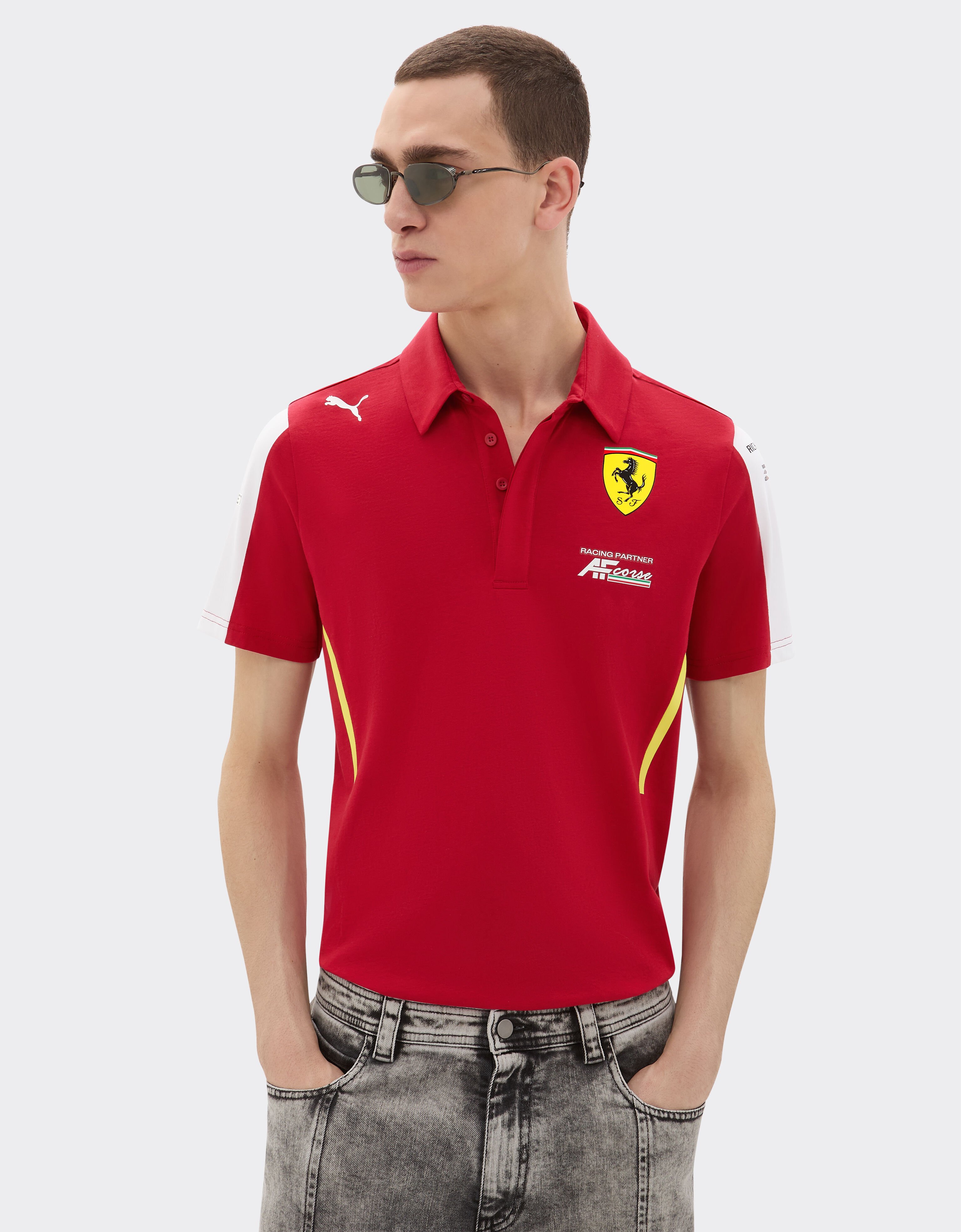 Ferrari Ferrari Hypercar Replica 2025 polo shirt Red LA04Kf