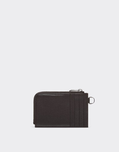 Ferrari Leather card holder Marrone Scuro 50883f