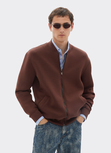 Ferrari Bomber sweatshirt in scuba fabric Espresso 22831f