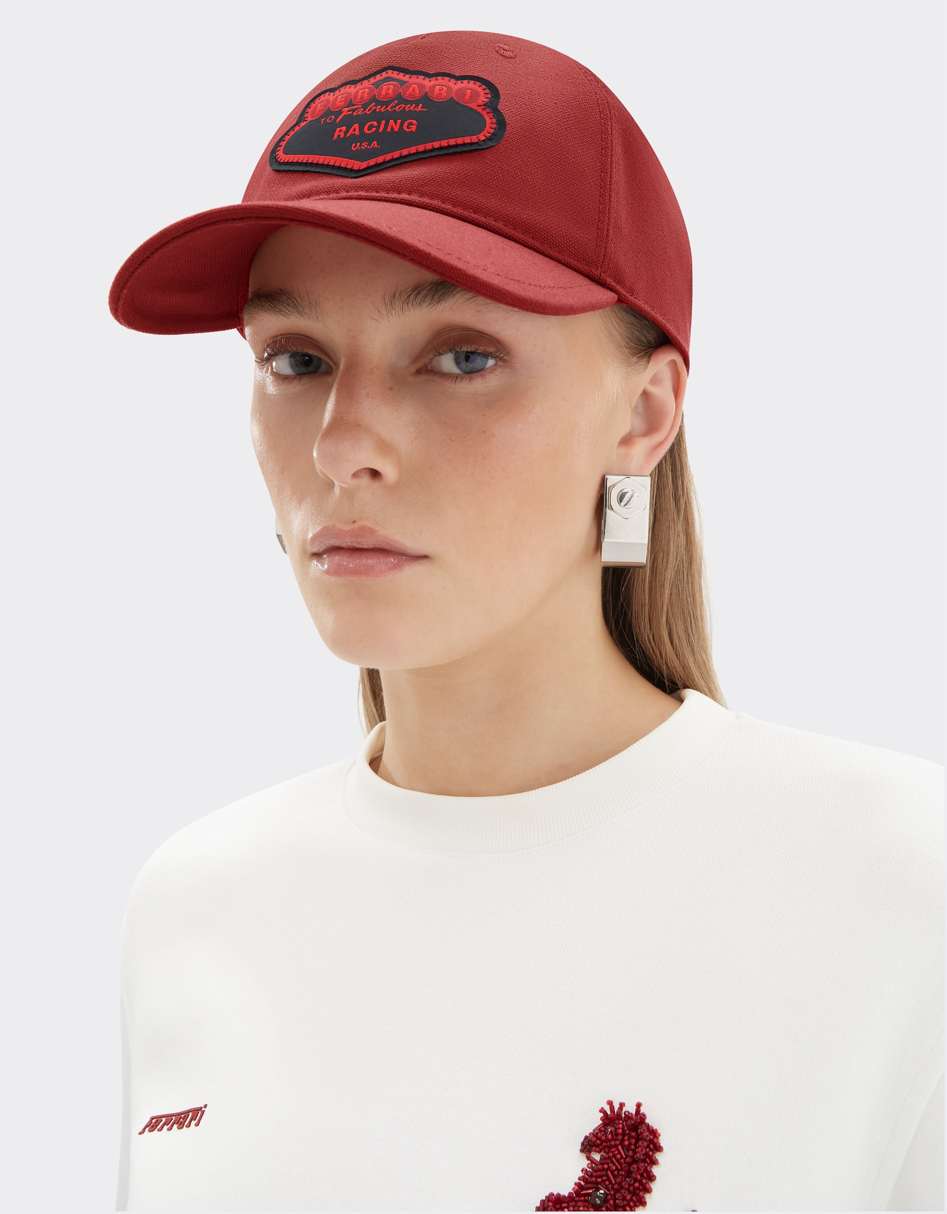 Ferrari Cotton baseball cap Maison Red 51167f