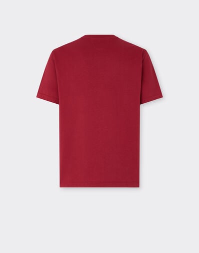 Ferrari Cotton T-shirt with embroidery Maison Red 50836f