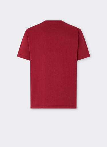 Cotton T-shirt with embroidery Ferrari Cotton T-shirt with embroidery Maison Red 50836f