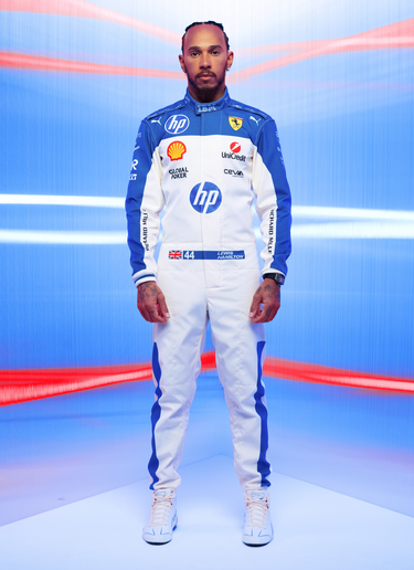Ferrari Puma for Scuderia Ferrari Lewis Hamilton racing suit Optical White LA09Df