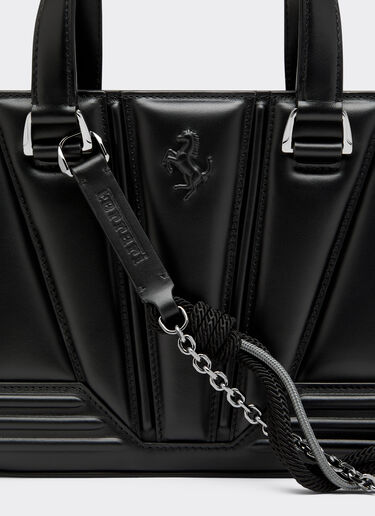 Ferrari GT mini tote bag Reacondicionado por Ferrari en cuero con scooby Negro 49880f