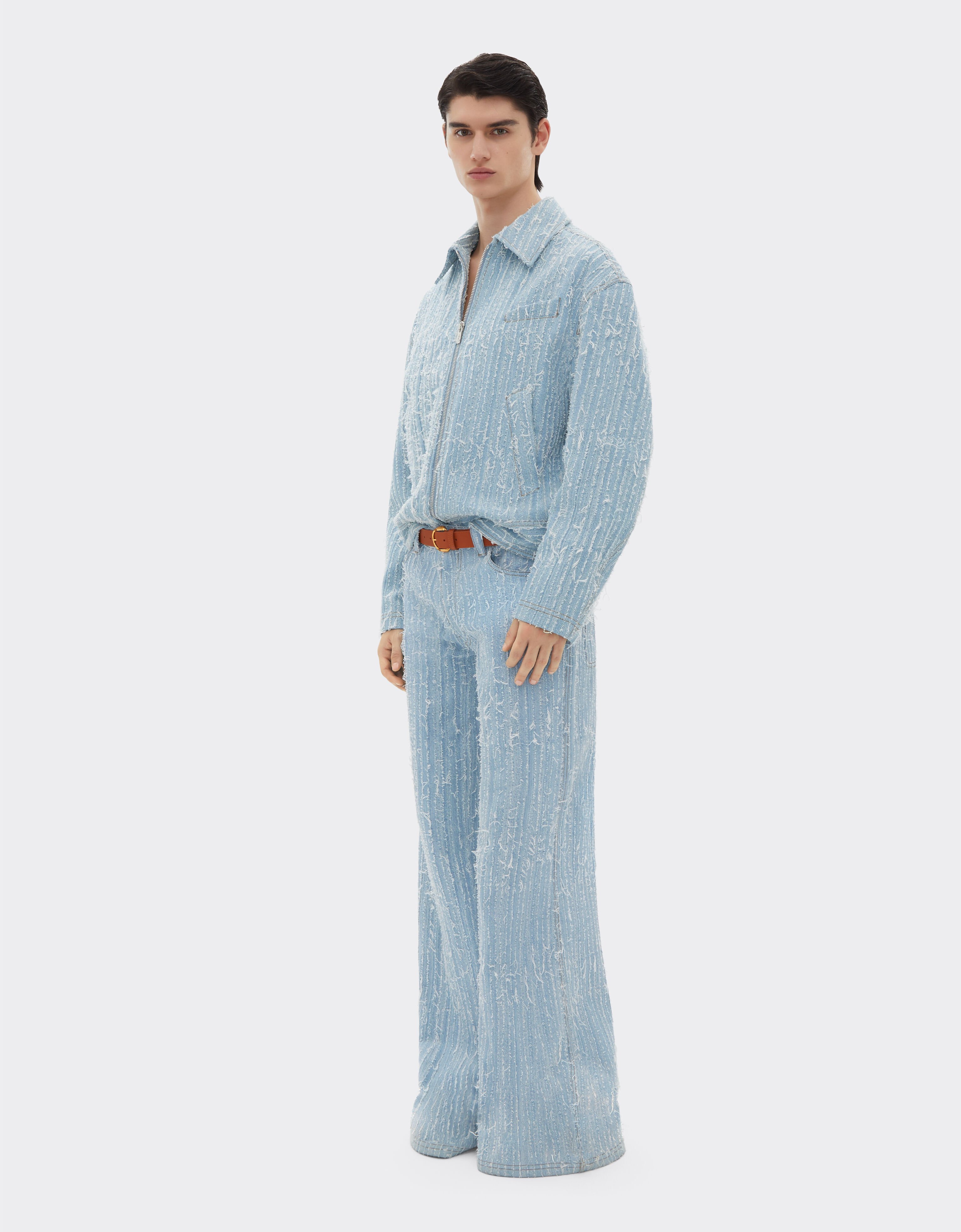 Ferrari Veste en jean effiloché et décoloré Denim clair 22417f