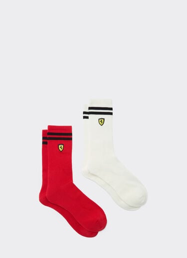  Frottee-Socken-Set mit Ferrari-Wappen Rosso SANSO0003JCO0026f