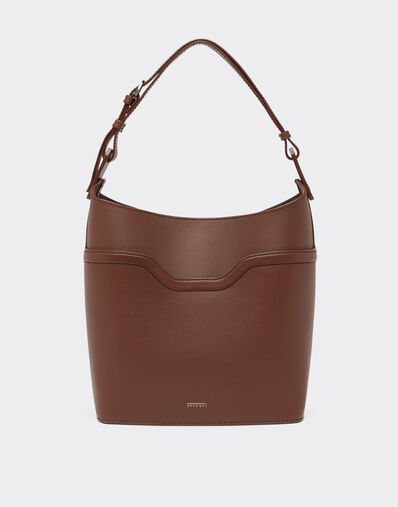 Ferrari Bucket bag in tumbled leather Black 21976f