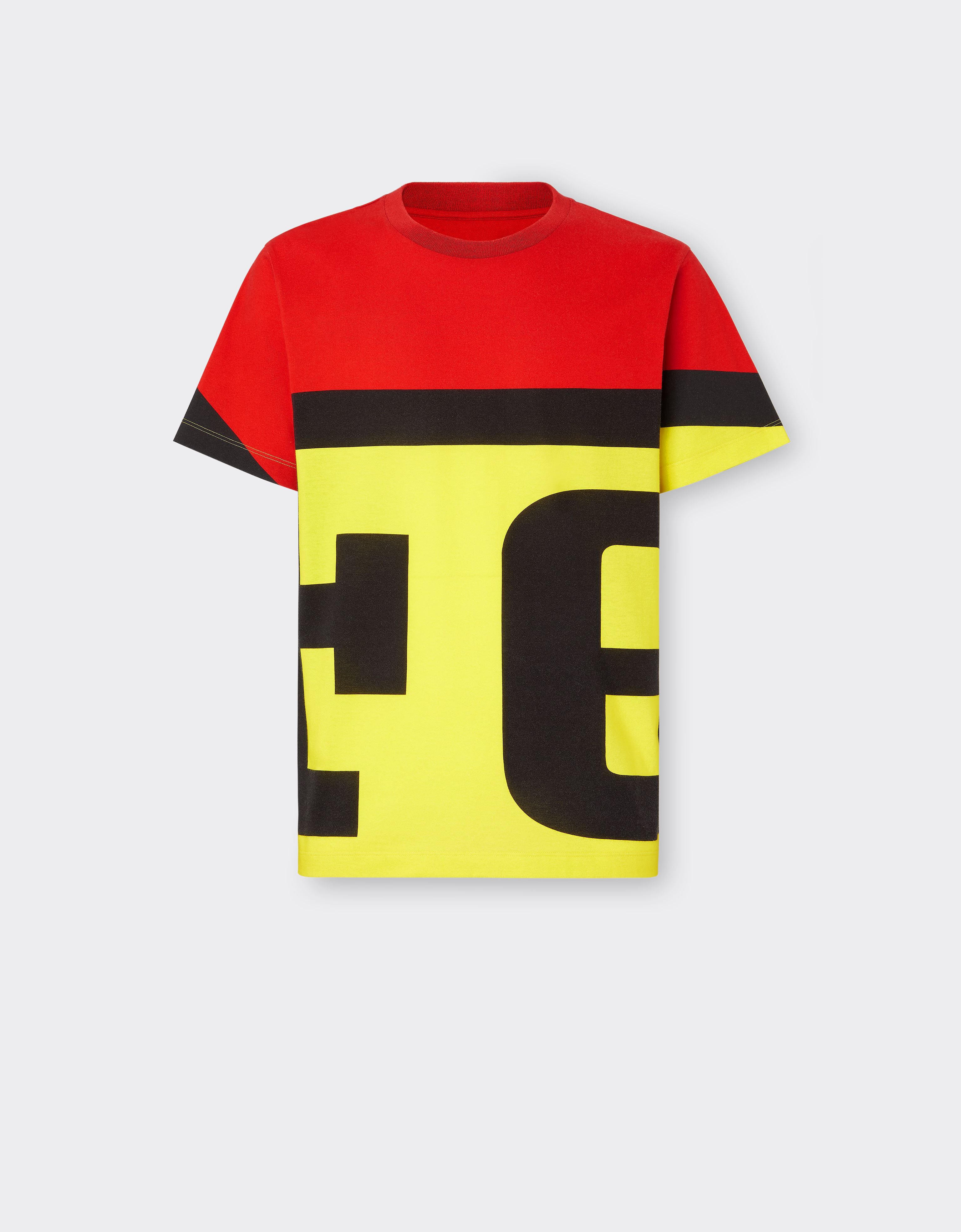 Ferrari T-shirt en coton avec logo Ferrari Rosso Corsa 47036f