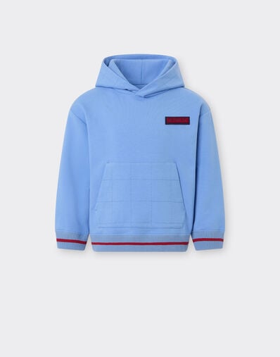 Cotton hooded sweatshirt Ferrari Cotton hooded sweatshirt Oxford Blue 50143fK