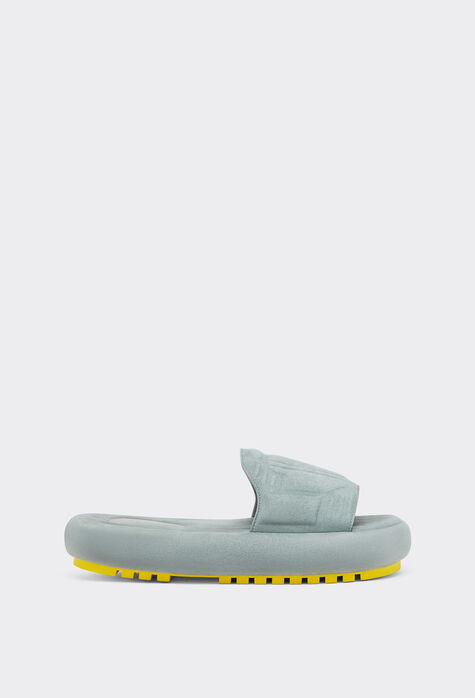 Ferrari Miami Collection slipper sandals in suede Dark Grey 21252f