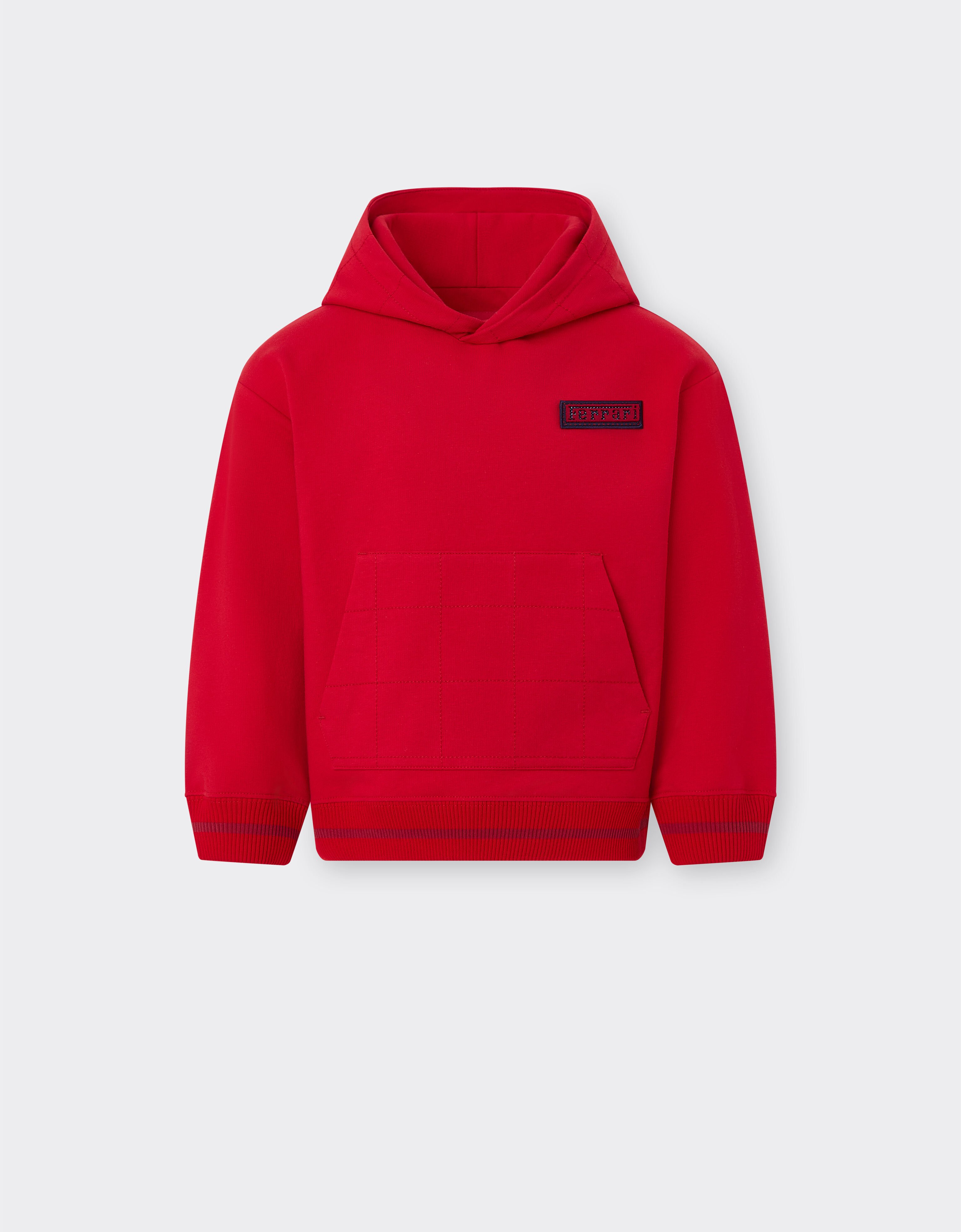 Cotton hooded sweatshirt Ferrari Cotton hooded sweatshirt Racing red 50143fK