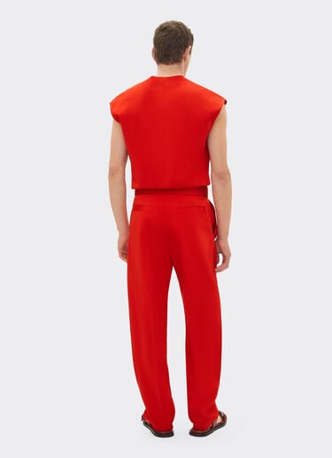 Pantalon en faille de coton moiré Ferrari Pantalon en faille de coton moiré Rosso Magma 51031f