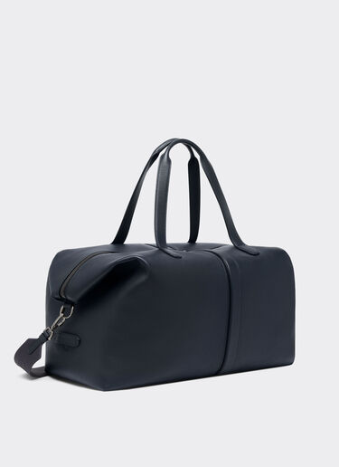 Ferrari Bolsa de viaje de piel granulada Navy 22075f
