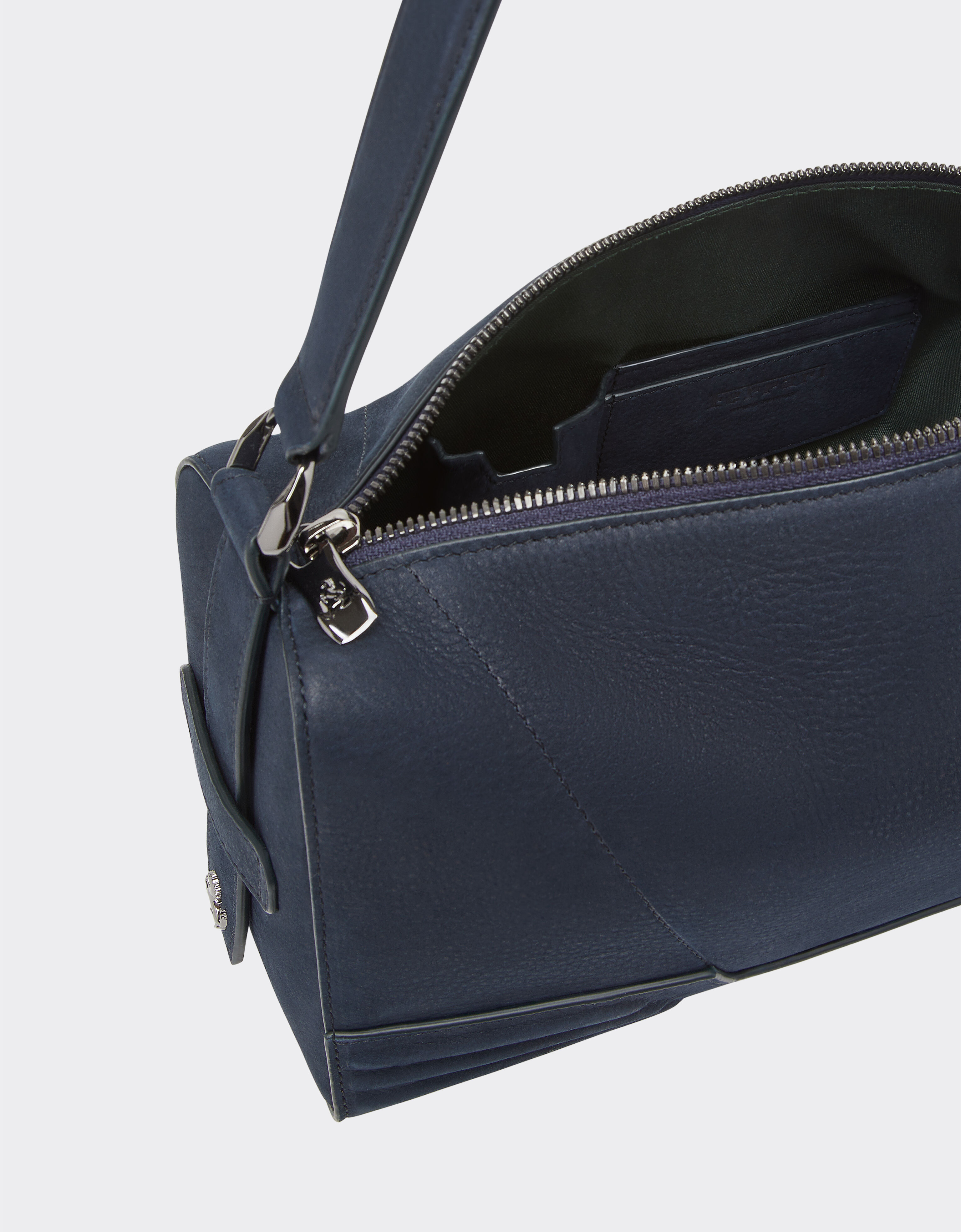 Ferrari Sac à bandoulière Ferrari GT en nubuck souple Navy 22118f