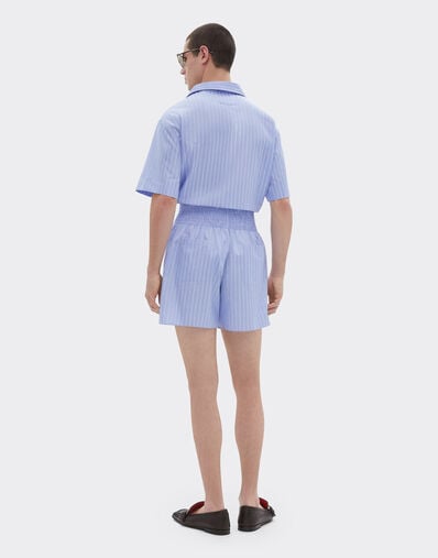 Ferrari Cotton shirt with Ferrari Monogram pattern Oxford 50071f