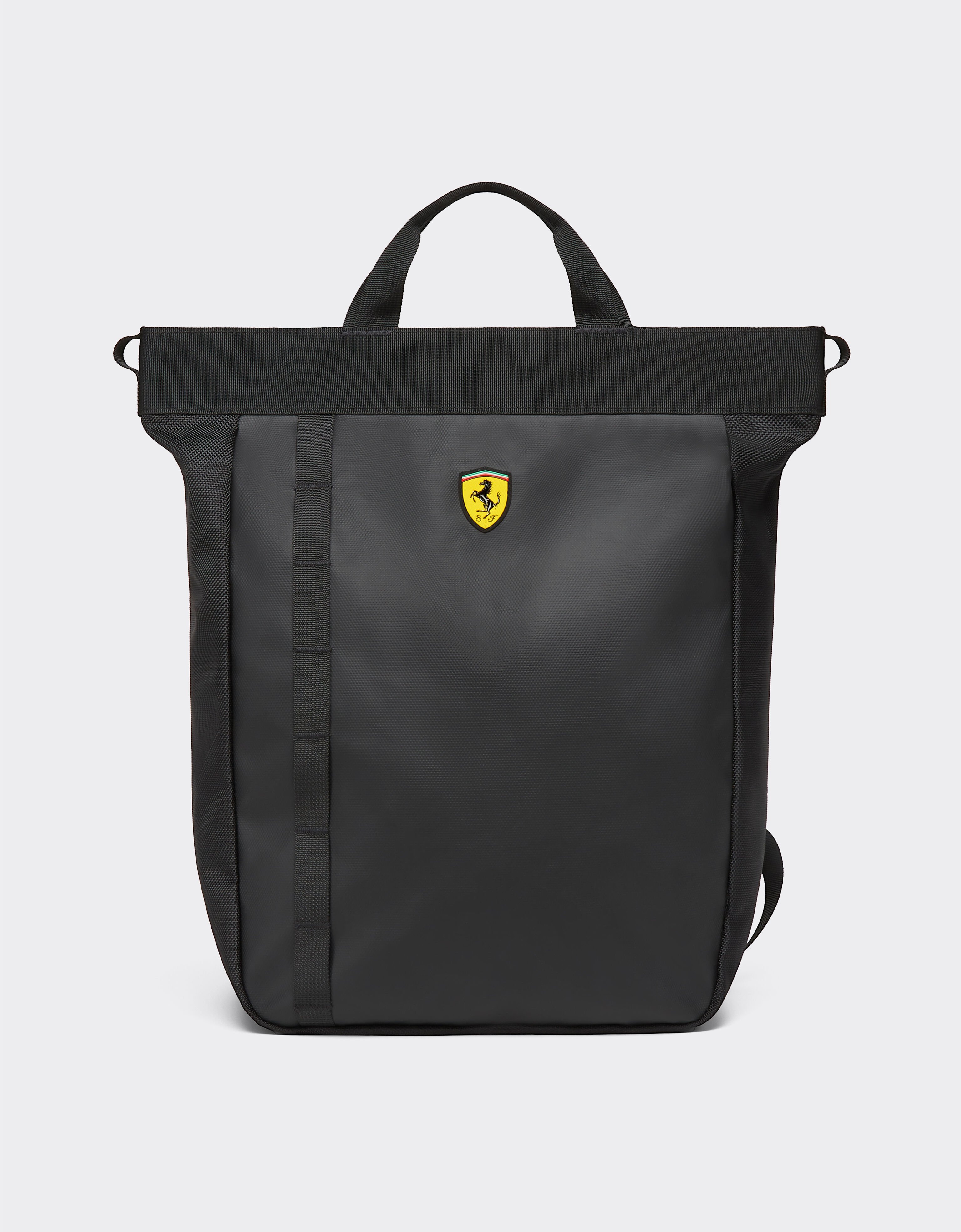  Tote backpack with Ferrari Scudetto Nero SBNBP0016HMM0032f