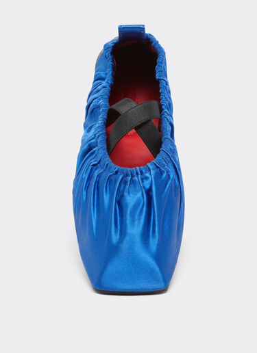 Ferrari Ballet flats in satin Klein Blue 22064f