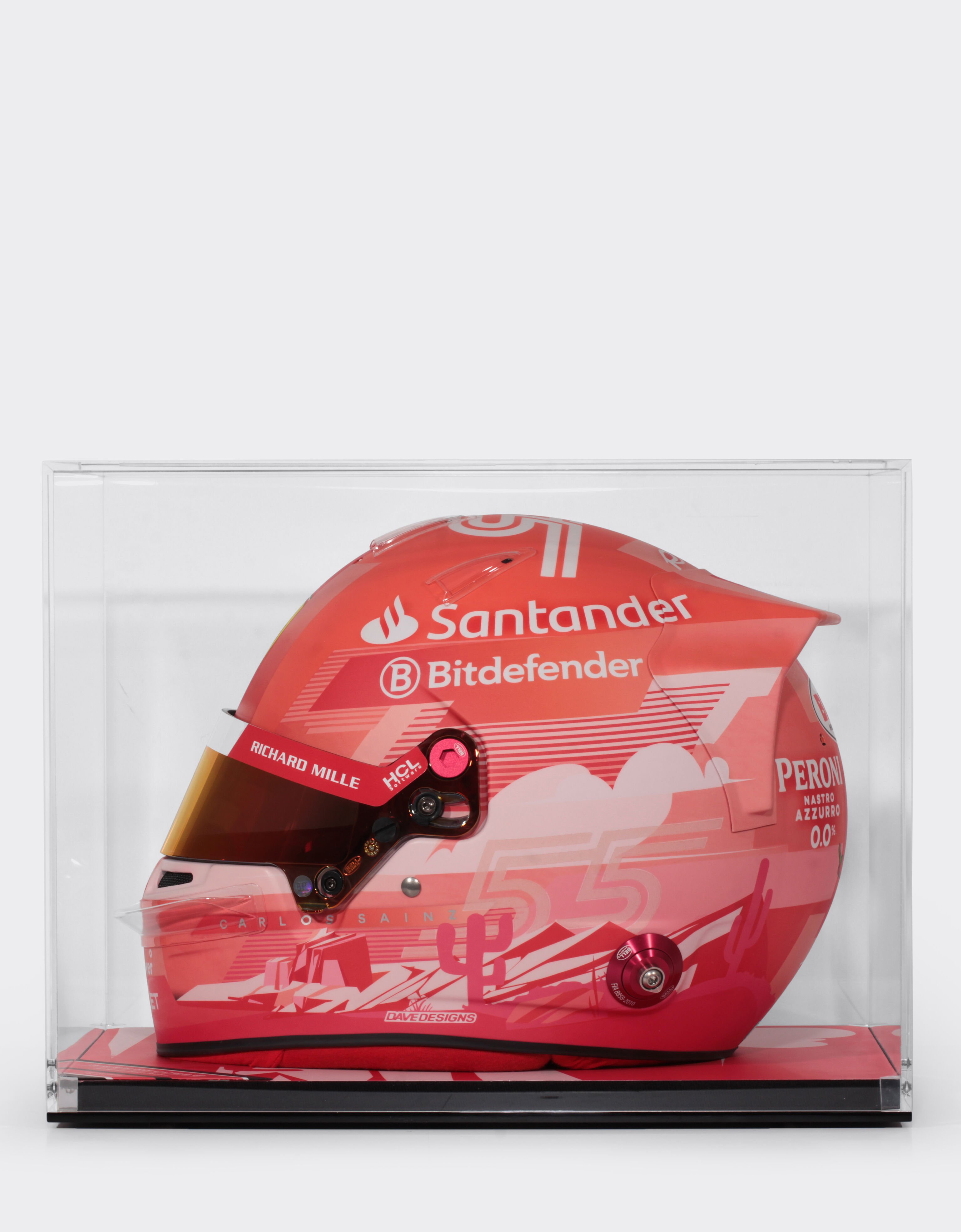 Ferrari Casque Carlos Sainz Las Vegas Special Edition 2024 à l'échelle 1:1 MULTICOLORE F1475f