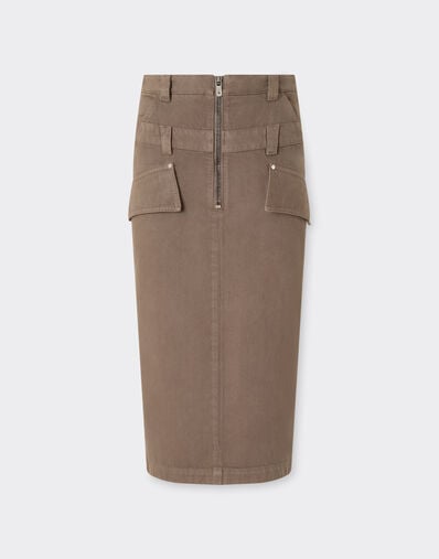 Ferrari WOMAN DENIM SKIRT Argilla 50098f