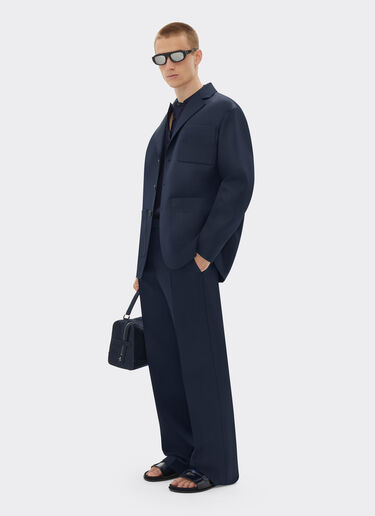 Ferrari Blazer in two-tone double-sided tech fabric Navy 21763f