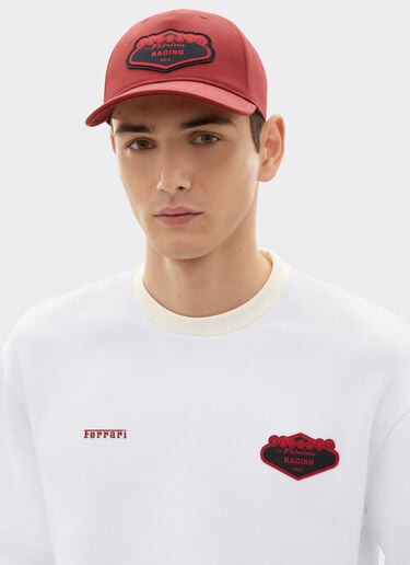 Ferrari Cotton sweatshirt with Ferrari logo Optical White 51022f