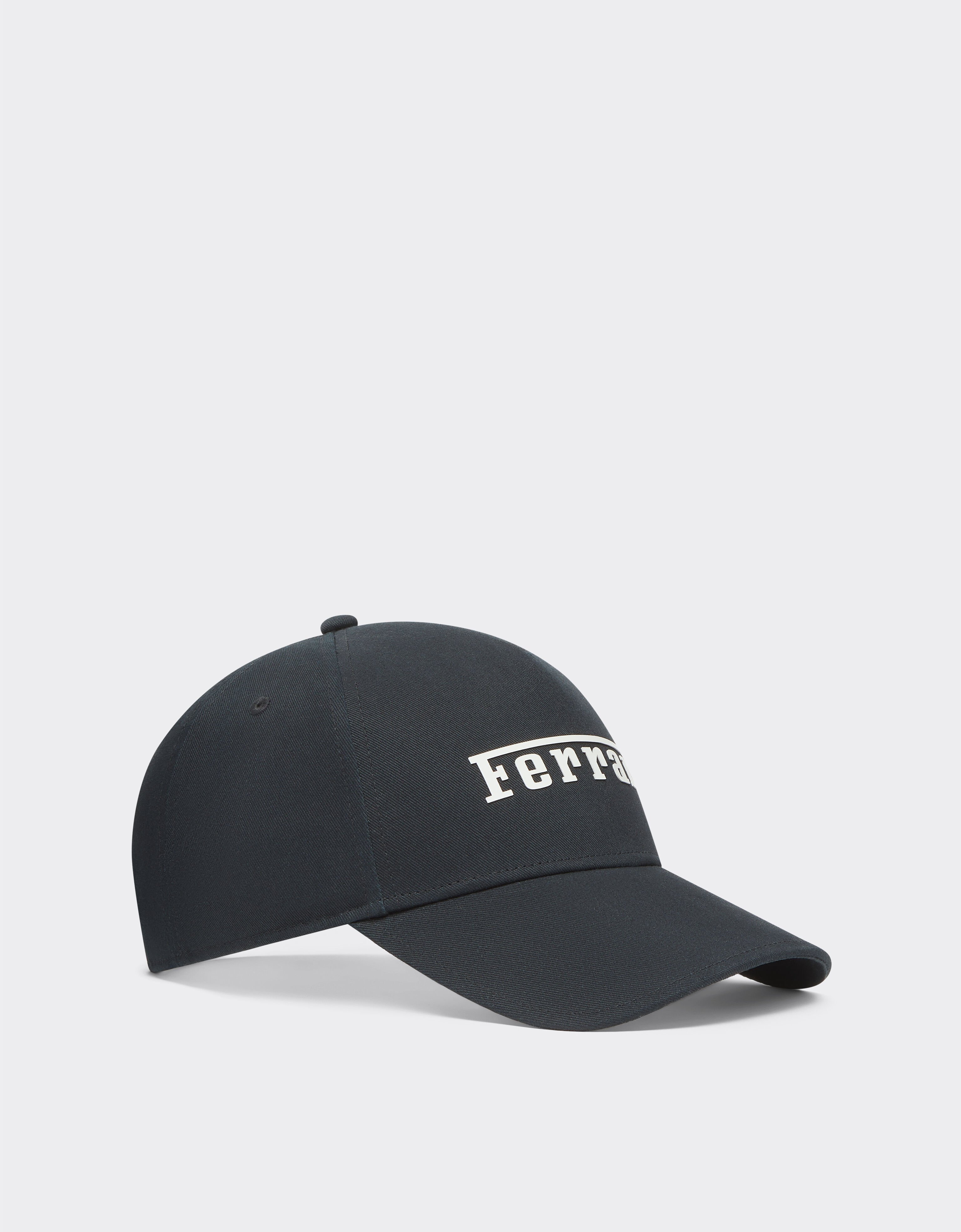 Ferrari Baseball cap with rubberized Ferrari logo Black Matt 20403f