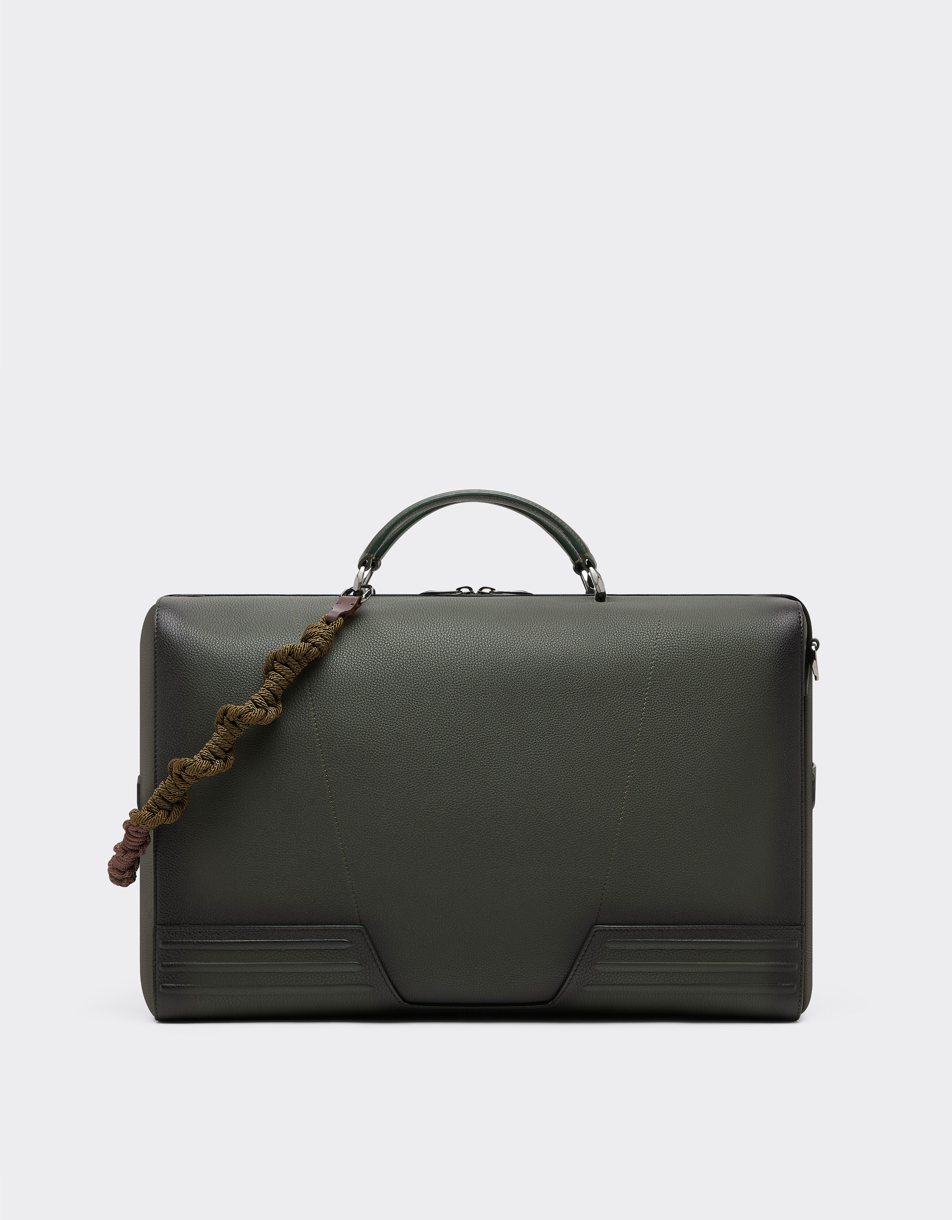 Ferrari Bolsa de viaje GT soft Reacondicionada por Ferrari en cuero sombreado con scooby Verde militar 49878f