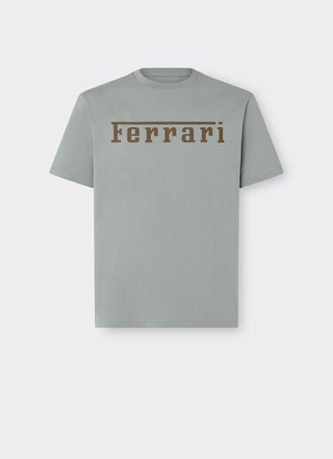 Ferrari T-shirt in cotone con logo Ferrari Grey CJNTH0006JCO0045f