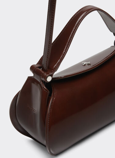 Ferrari La Ferrari Dino Top Handle Bag タバコ 22418f