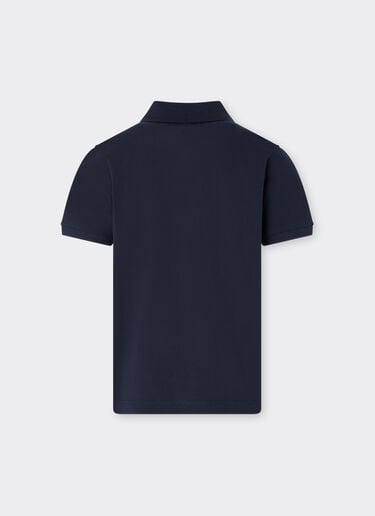 Polo de algodón orgánico con logotipo Ferrari Ferrari Polo de algodón orgánico con logotipo Ferrari Navy 22760fK