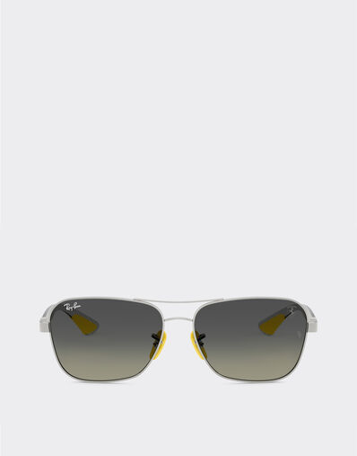Ferrari Ray-Ban for Scuderia Ferrari RB8336M in matt black metal and light carbon fibre with gradient grey lenses Black LA01Kf
