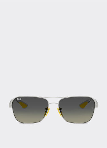 Ferrari Ray-Ban for Scuderia Ferrari RB8336M en métal noir mat et fibre de carbone légère avec verres gris dégradés Argent LA02Gf