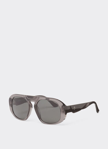 Ferrari Ferrari sunglasses in black acetate with polarised black lenses Black LA02Qf
