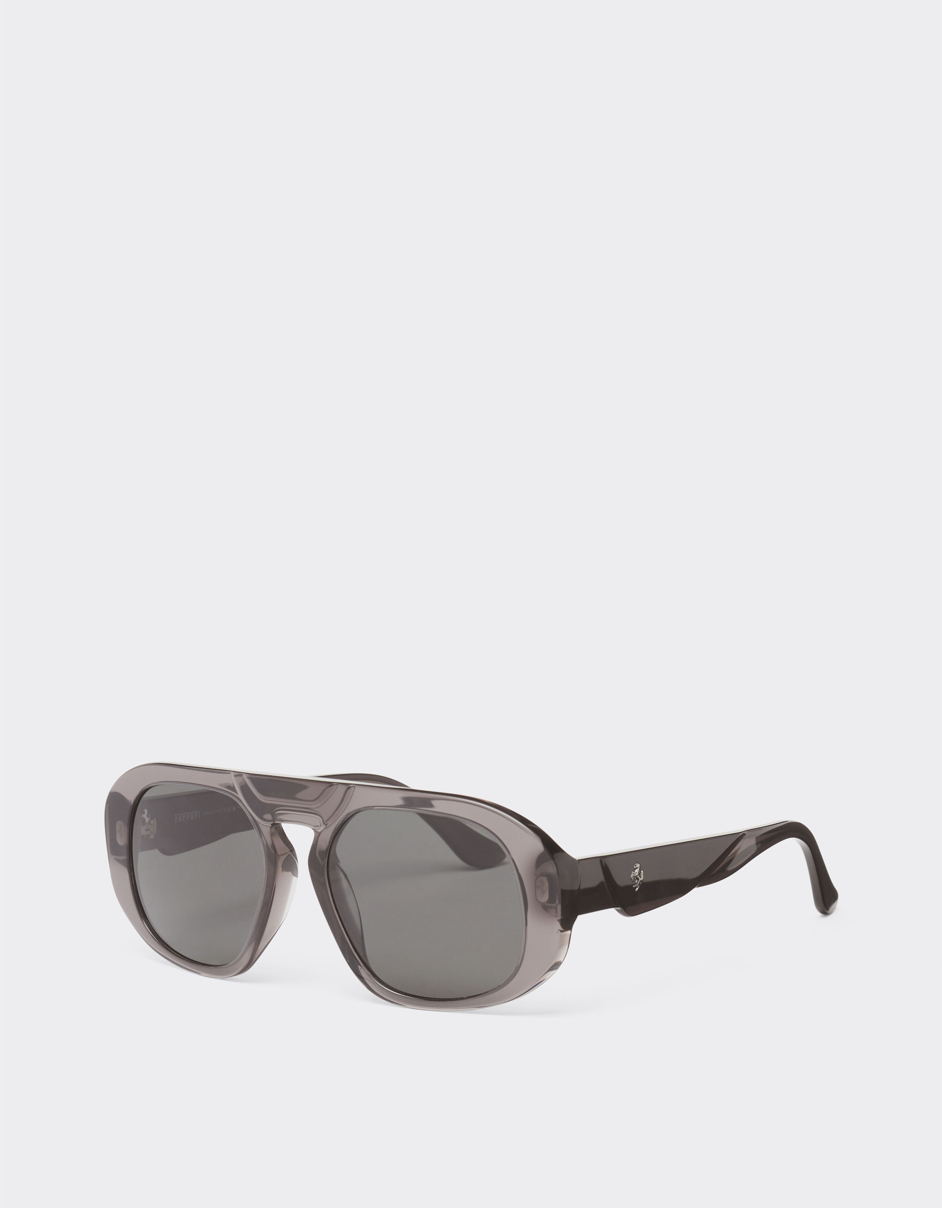 Ferrari Ferrari sunglasses in black acetate with polarised black lenses Black LA02Qf
