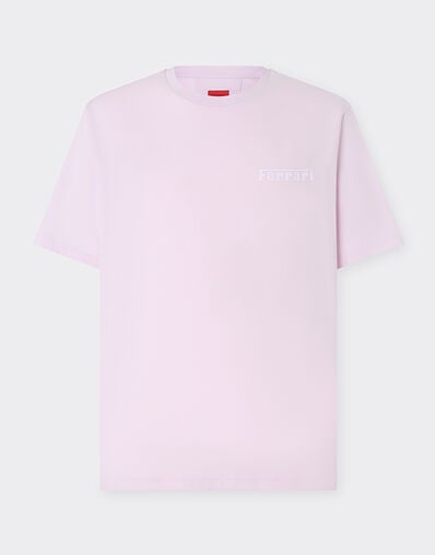 Ferrari Cotton T-shirt with Ferrari logo Wisteria 21163f