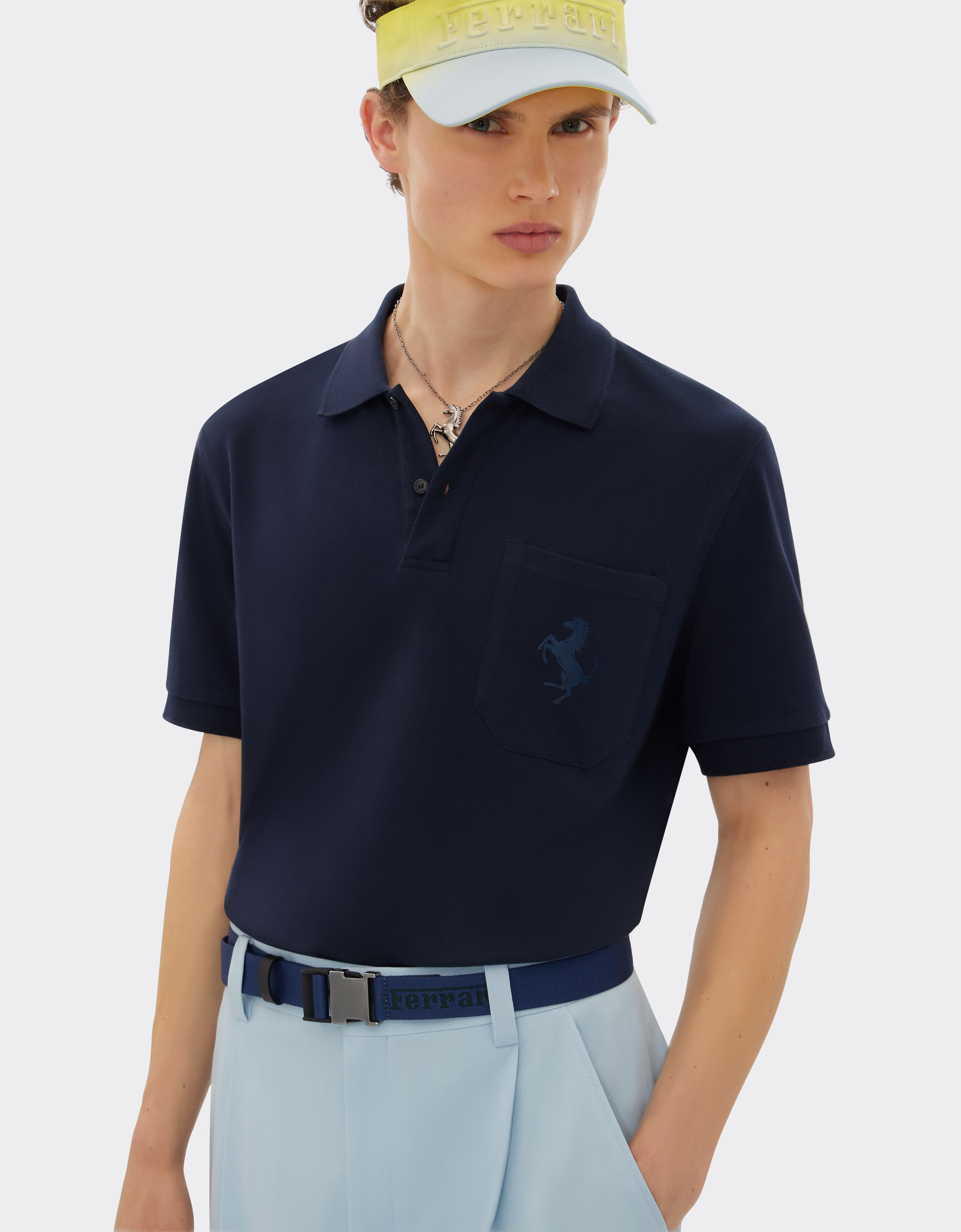 Polo con parche de Cavallino Rampante