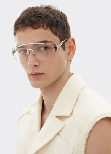Ferrari sunglasses in silver-coloredmetal with transparent mask Ferrari Ferrari sunglasses in silver-coloredmetal with transparent mask Silver LA0LJf
