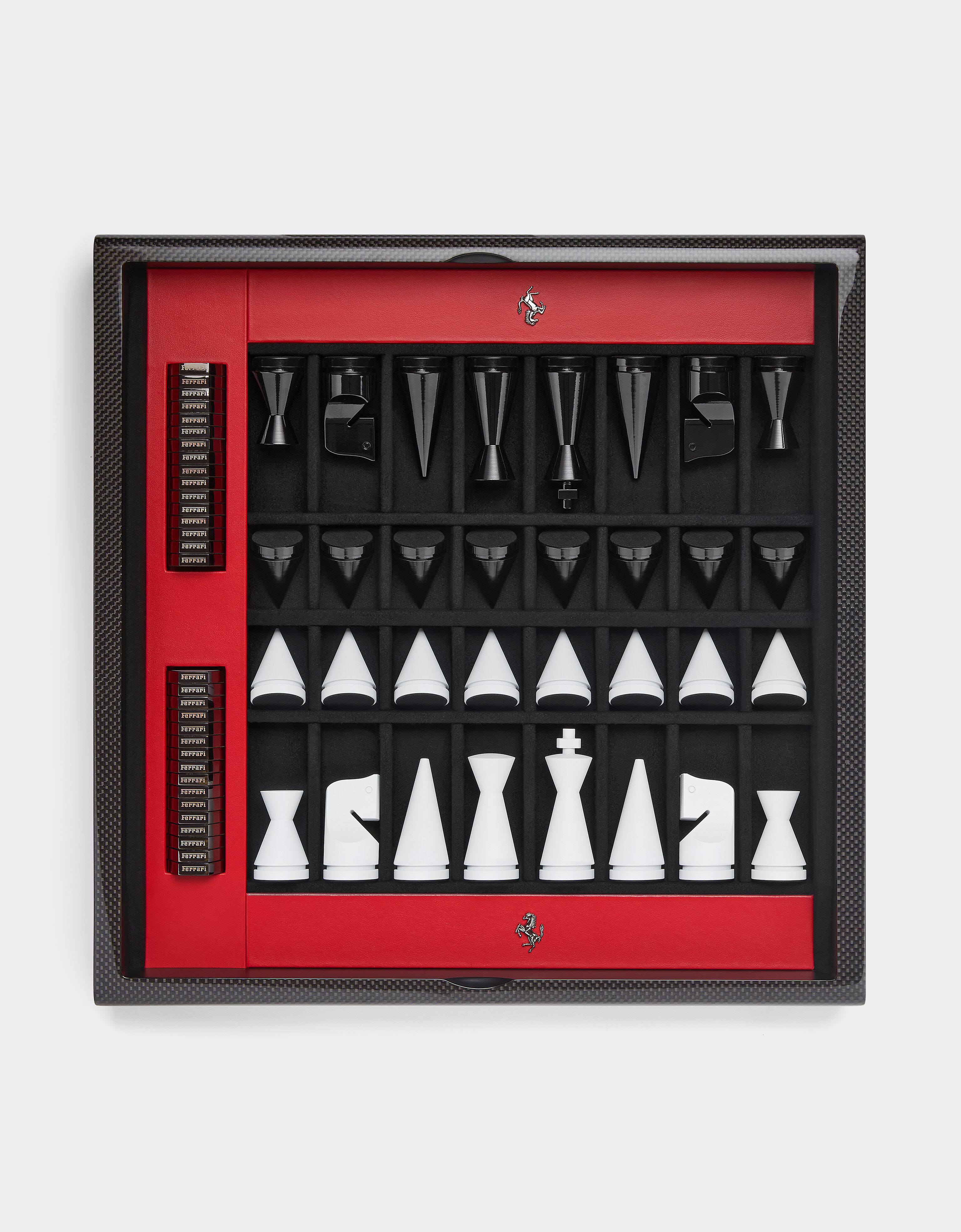 Ferrari Tablero de ajedrez de madera y fibra de carbono Negro 48587f