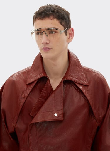 Ferrari Blouson en cuir ciré Fired Brick 51439f