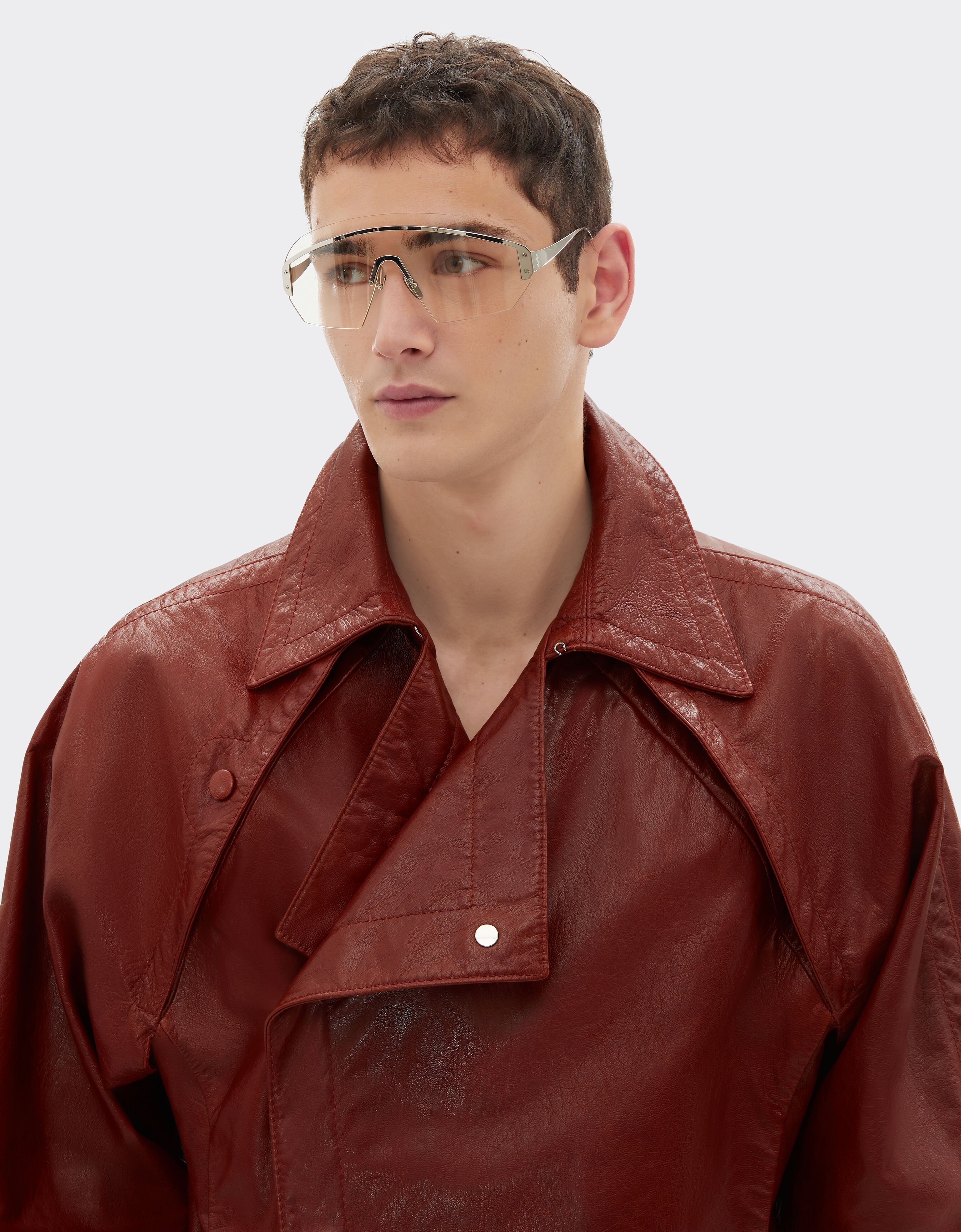 Ferrari Blouson en cuir ciré Fired Brick 51439f