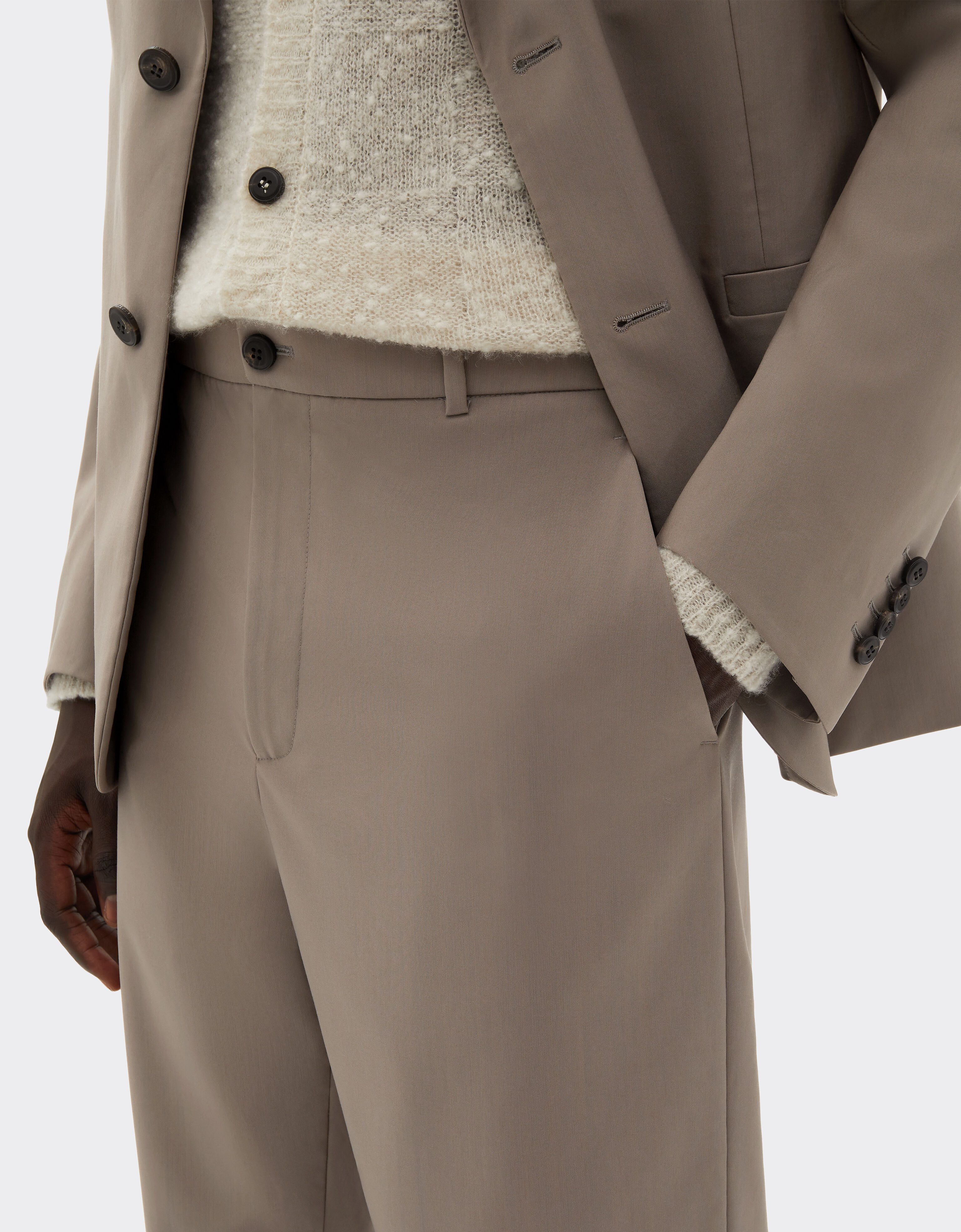 Ferrari Chino pants in cool Q-Cycle® wool Clay 50344f