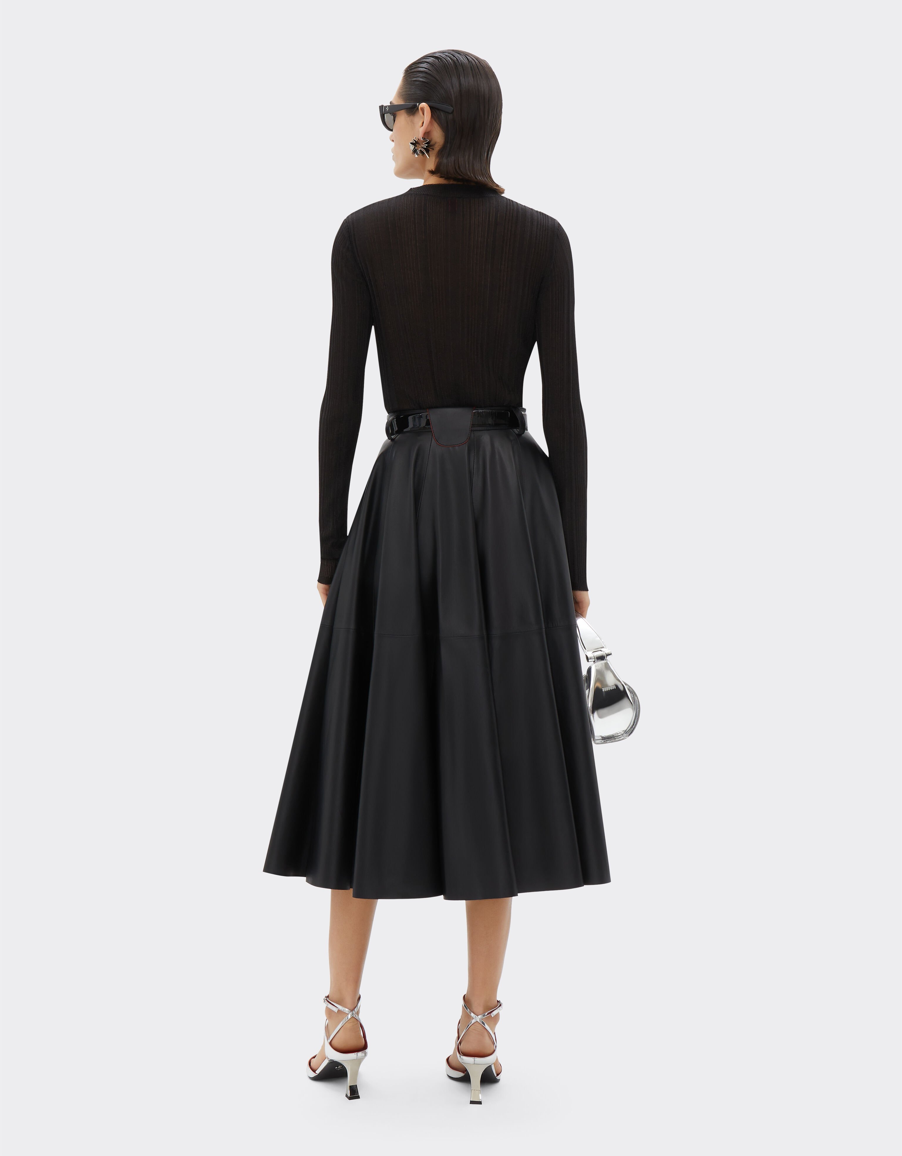 Ferrari Long-sleeved top in viscose and lurex Black 21664f