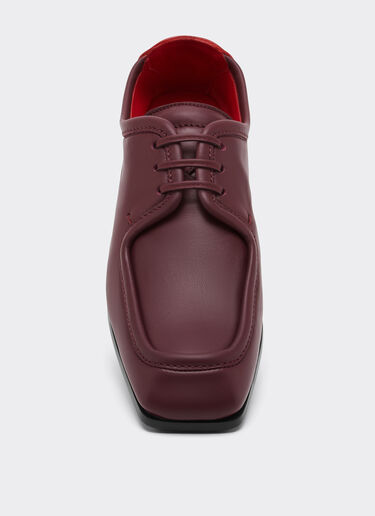 Ferrari Chaussure derby en cuir Acajou 49159f