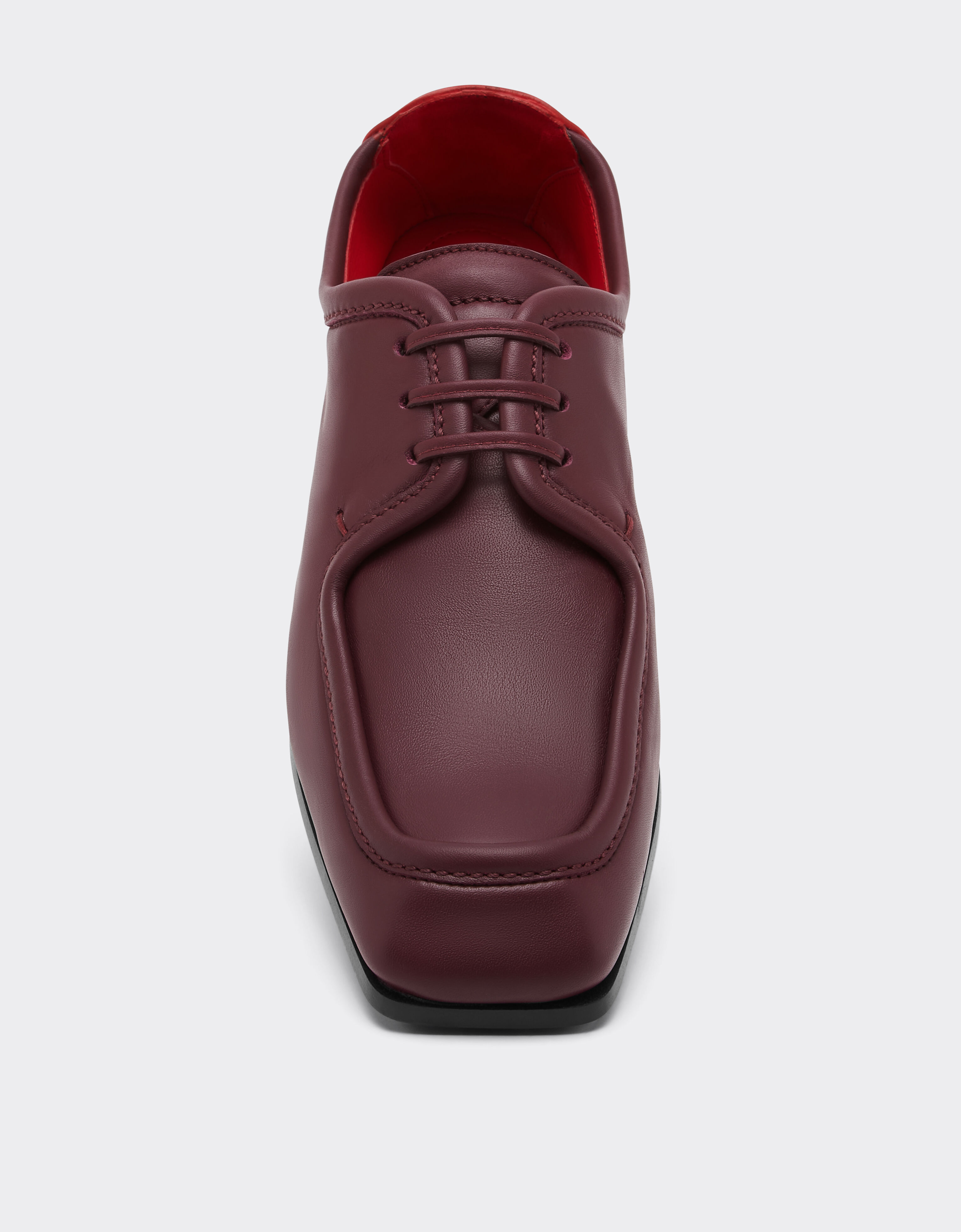 Ferrari Chaussure derby en cuir Acajou 49159f