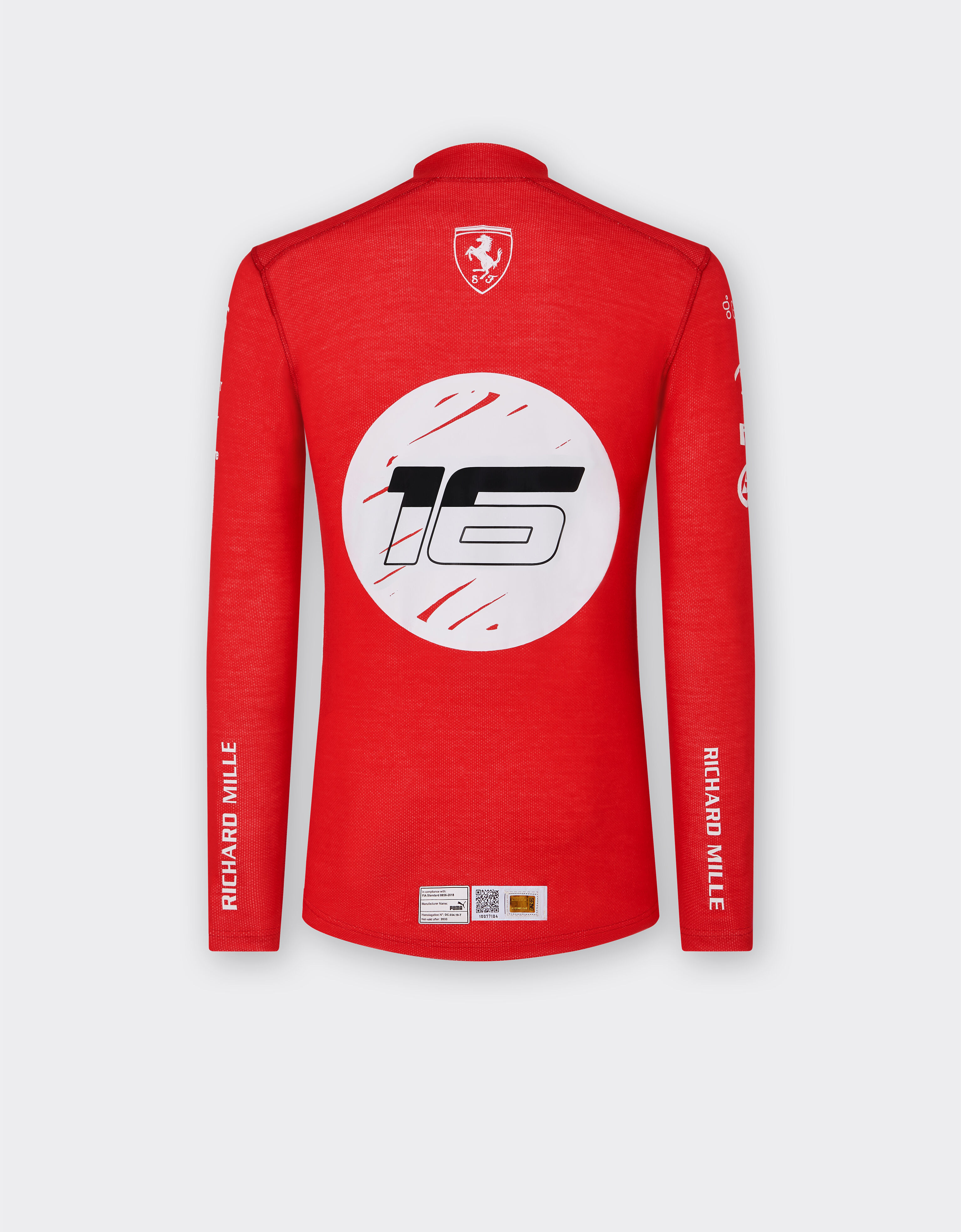 Puma for Scuderia Ferrari Charles Leclerc F1 PRO undersuit top Joshua Vides in MULTICOLOUR Ferrari