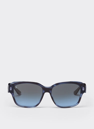 Ferrari Ferrari sunglasses in striped blue acetate with polarised gradient blue lenses Blu Scozia LA031f