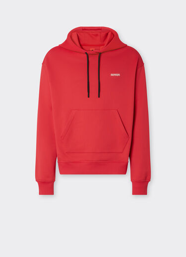 Ferrari Sweatshirt in technical fabric with Ferrari logo Racing red 48283f